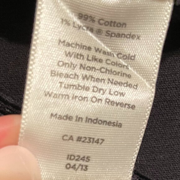 Talbots 6P Curvy Black Corduroy Pants - Picture 6 of 11